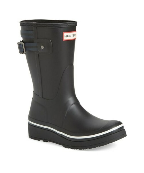 hunter short wedge rain boots