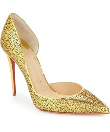 Christian Louboutin | Christian Louboutin 'Galu' Laser Cut Half d'Orsay Pump (Women)(パンプス)