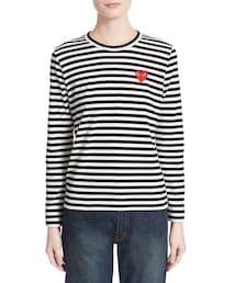 COMME des GARCONS | Comme des Garçons 'Play' Stripe Cotton Tee(トップス)