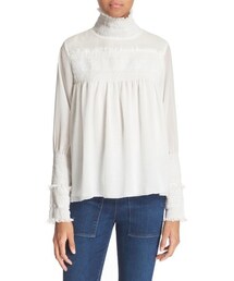 SEE BY CHLOE | See by Chloé Smocked High Neck Blouse(トップス)
