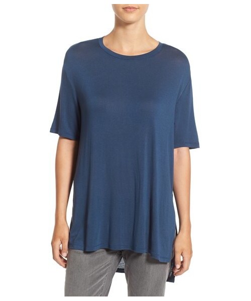 BP（ビーピー）の「BP. Short Sleeve High/Low Tee（Tシャツ/カットソー・レディース・Black/Blue/Purple/Green/White・Regular Large/Regular Medium/Regular Small/Regular X-Large/Regular X-Small/Regular XX-Small）」の4枚目の写真