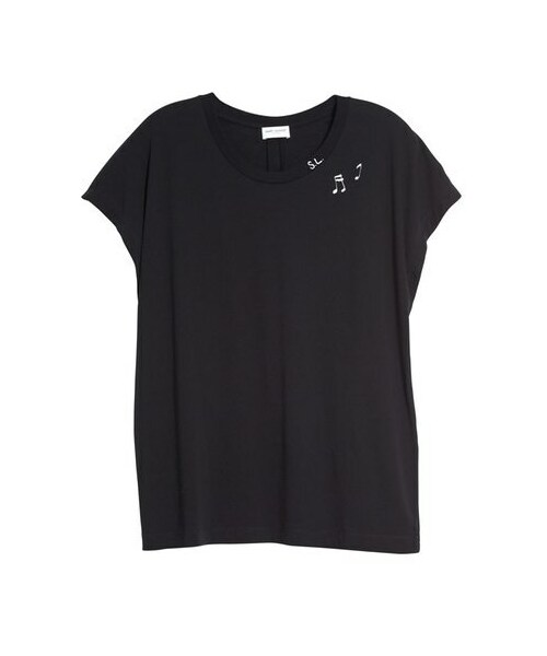 Saint Laurent（サンローラン）の「Saint Laurent Music Notes Print