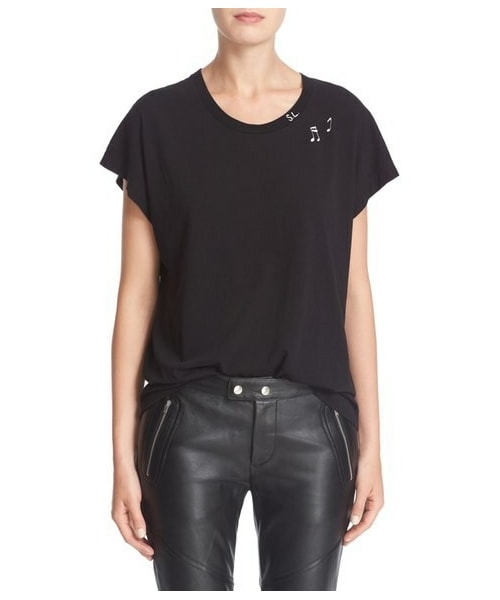 Saint Laurent（サンローラン）の「Saint Laurent Music Notes Print