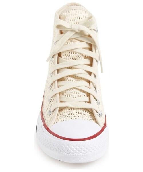 CONVERSE（コンバース）の「Converse Chuck Taylor ® All Star ® Crochet High Top Sneaker (Women)（スニーカー・レディース・Brown/Beige・Regular 10 M/Regular 11 M/Regular 5 M/Regular 5.5 M/Regular 6 M/Regular 6.5 M/Regular 7 M/Regular 7.5 M/Regular 8 M/Regular 8.5 M/Regular 9 M/Regular 9.5 M）」の3枚目の写真