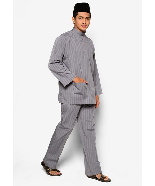 TRADISI by Bon Zainal (Classic Collection)(-)の「Pujangga Classic Collection Baju Melayu(その他・メンズ・Grey・S/M/L/XL)」の4枚目の写真