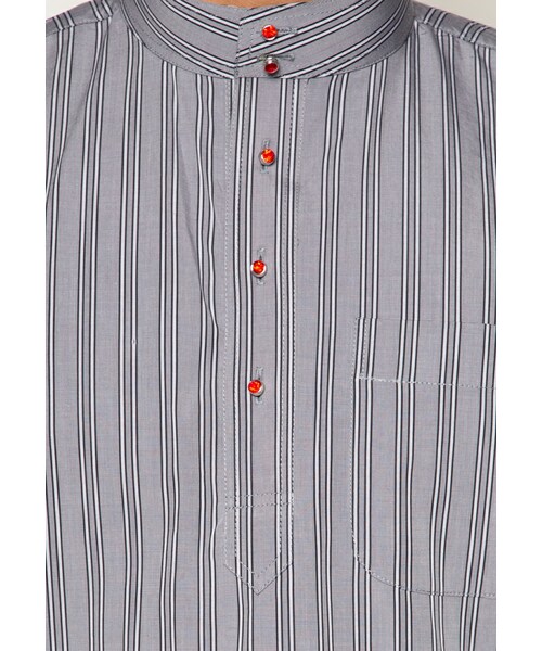 TRADISI by Bon Zainal (Classic Collection)(-)の「Pujangga Classic Collection Baju Melayu(その他・メンズ・Grey・S/M/L/XL)」の5枚目の写真