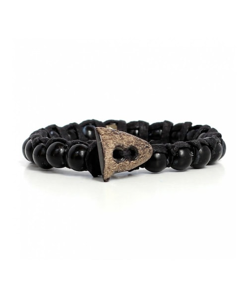 VANESSA DEE 天然石 ブレスレット Vanessa Dee（-）の「Onyx Bracelet（）」 - WEAR
