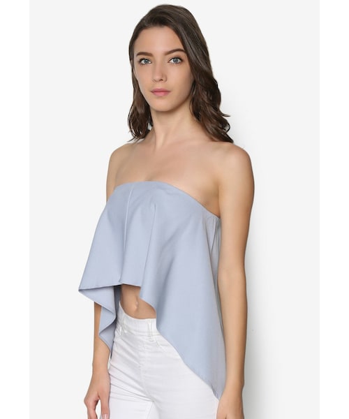 LASH（ラッシュ）の「不對稱抹胸小可愛（その他・レディース・淺紫色・S/M/L）」の2枚目の写真