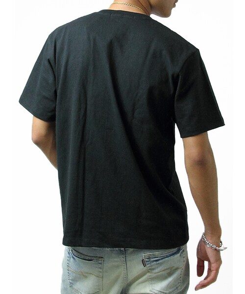 JACKROSE（ジャックローズ）の「カリフォルニアロゴUネックTEE（トップス・メンズ・ブラック/ホワイト/ピンク/ブルー・M/L/XL）」の10枚目の写真