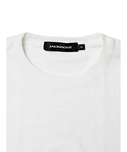 JACKROSE（ジャックローズ）の「カリフォルニアロゴUネックTEE（トップス・メンズ・ブラック/ホワイト/ピンク/ブルー・M/L/XL）」の4枚目の写真
