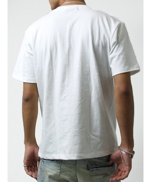 JACKROSE（ジャックローズ）の「カリフォルニアロゴUネックTEE（トップス・メンズ・ブラック/ホワイト/ピンク/ブルー・M/L/XL）」の3枚目の写真