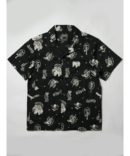 【タグ付き】Skull Works スカルワークス オープンカラーシャツ XL imgrc0061697877.jpg