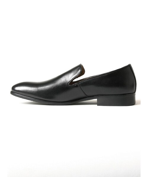 JACKROSE(ジャックローズ)の「レザースリップオンシューズ(シューズ・メンズ・ブラック/ベージュ/ブラウン・M/L)」の2枚目の写真