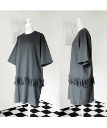 TOKYO DRESS | TOKYO DRESS(トーキョードレス) フリンジカットソーワンピース(ワンピース)