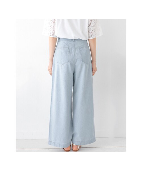 URBAN RESEARCH DOORS（アーバンリサーチドアーズ）の「ワイドデニムベルトパンツ（パンツ・レディース・INDIGO・36/38）」の9枚目の写真