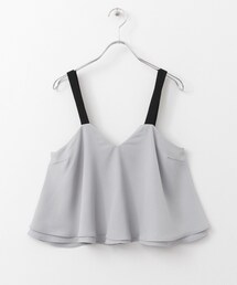 KBF | KBF+ バイカラーフレアキャミソール(トップス)