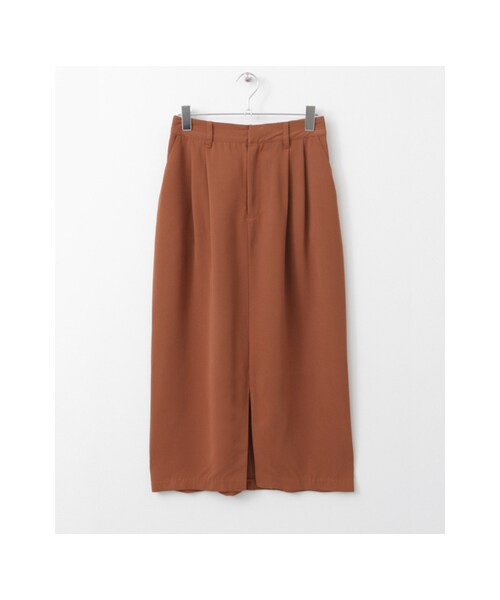 KBF(ケイビーエフ)の「KBF+ フロントスリット2タックスカート(スカート・レディース・BLUE/D.ORANGE/BEIGE・one)」の3枚目の写真