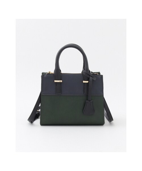 KBF(ケイビーエフ)の「KBF+ バイカラーミニBAG(バッグ・レディース・NAVY/WINE・one)」の1枚目の写真