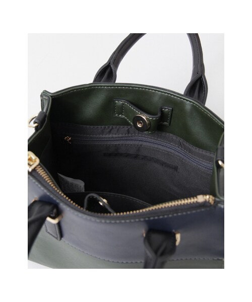 KBF(ケイビーエフ)の「KBF+ バイカラーミニBAG(バッグ・レディース・NAVY/WINE・one)」の18枚目の写真