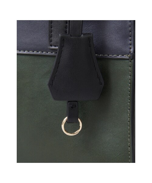 KBF(ケイビーエフ)の「KBF+ バイカラーミニBAG(バッグ・レディース・NAVY/WINE・one)」の10枚目の写真