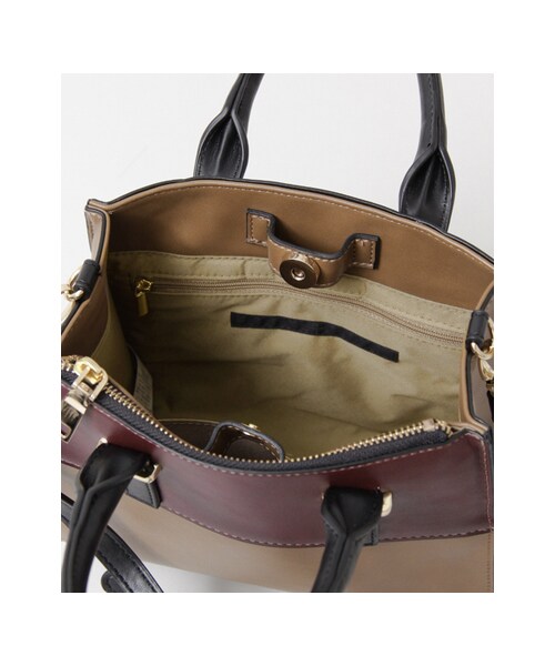 KBF(ケイビーエフ)の「KBF+ バイカラーミニBAG(バッグ・レディース・NAVY/WINE・one)」の19枚目の写真