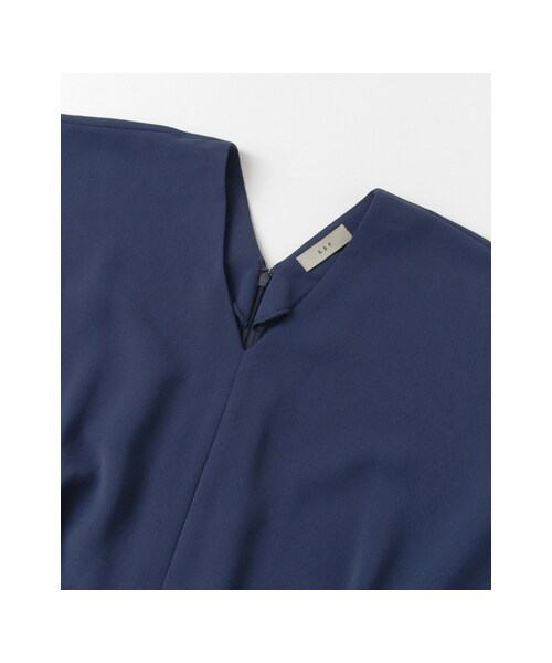 ネイビー オールインワン ドルマンスリーブ