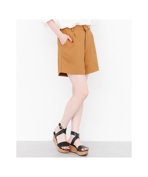 KBF(ケイビーエフ)の「ボックスタックショートパンツ(パンツ・レディース・BLUE/RED/L.BROWN/BLACK・one)」の5枚目の写真