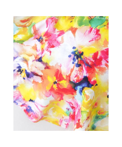 RODE SKO(ロデスコ)の「ビーチセット トロピカルフラワー(水着/着物・浴衣・レディース・YELLOW・S/M)」の12枚目の写真