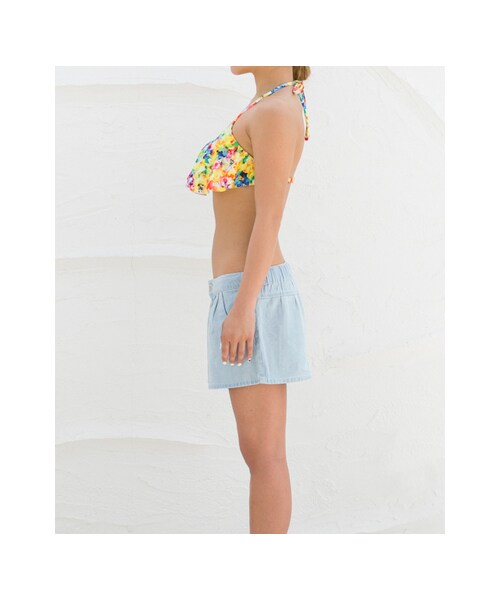 RODE SKO(ロデスコ)の「ビーチセット トロピカルフラワー(水着/着物・浴衣・レディース・YELLOW・S/M)」の7枚目の写真