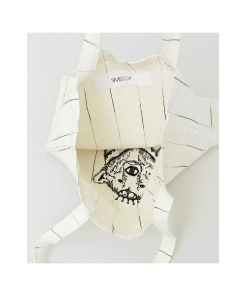 SMELLY(スメリー)の「エコバッグ(バッグ・レディース・PIN STRIPE/GY FLOWER/ZIGZAG・one)」の8枚目の写真
