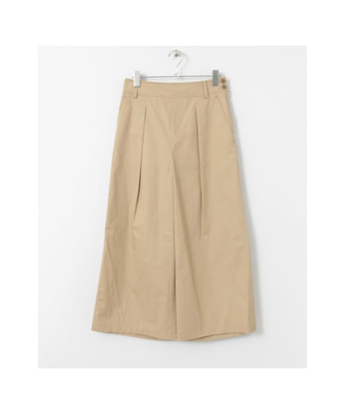 URBAN RESEARCH(アーバンリサーチ)の「綿麻クロップドワイドパンツ(パンツ・レディース・Lt.BEIGE/NAVY・36/38)」の1枚目の写真