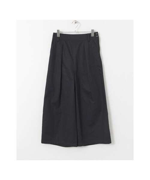 URBAN RESEARCH(アーバンリサーチ)の「綿麻クロップドワイドパンツ(パンツ・レディース・Lt.BEIGE/NAVY・36/38)」の2枚目の写真