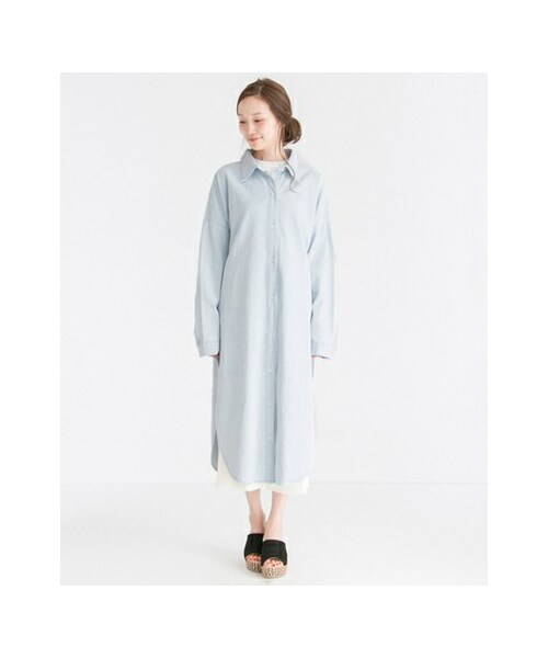 URBAN RESEARCH(アーバンリサーチ)の「LUCDNM SHIRTS ONE-PIECE(ワンピース/ドレス・レディース・WHT/KHK/DENIM・FREE)」の10枚目の写真