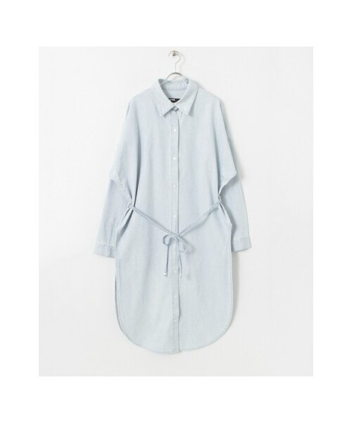 URBAN RESEARCH(アーバンリサーチ)の「LUCDNM SHIRTS ONE-PIECE(ワンピース/ドレス・レディース・WHT/KHK/DENIM・FREE)」の2枚目の写真