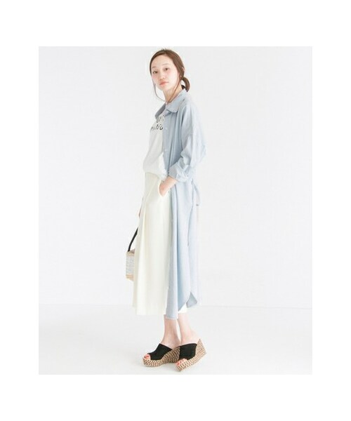 URBAN RESEARCH(アーバンリサーチ)の「LUCDNM SHIRTS ONE-PIECE(ワンピース/ドレス・レディース・WHT/KHK/DENIM・FREE)」の8枚目の写真