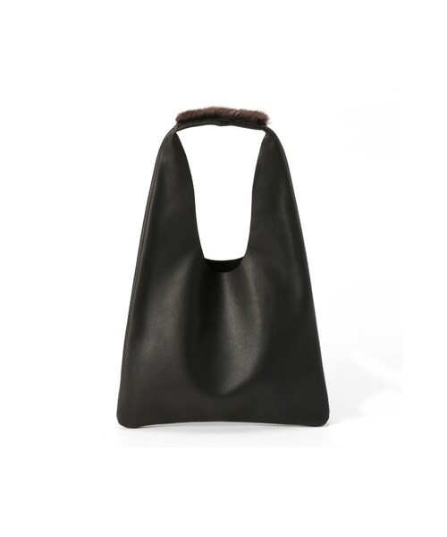 Spick & Span（スピックアンドスパン）の「別注 MinkFurツキミニワンショルダー◆（バッグ・ブラック A/ベージュ・フリー）」の3枚目の写真