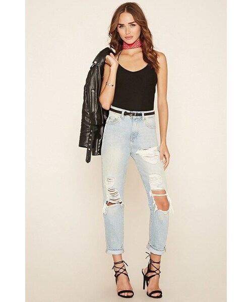FOREVER 21（フォーエバー トゥエンティーワン）の「FOREVER 21 Caged Back Bodysuit（タンクトップ・レディース・Black・S/M/L）」の4枚目の写真