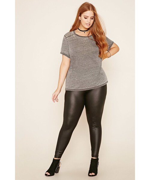 Forever 21,FOREVER 21+ Plus Size Faux Leather Leggings - WEAR