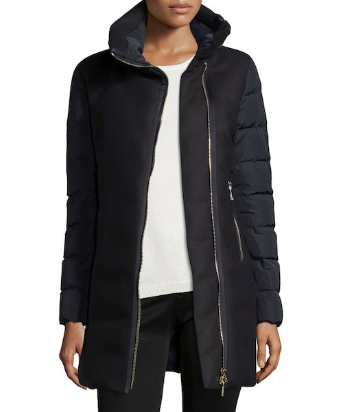 MONCLER（モンクレール）の「Moncler Aglaia Wool Coat w/Quilted 