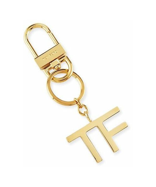 TOM FORD（トム フォード）の「TOM FORD Metal TF Keychain, Gold 