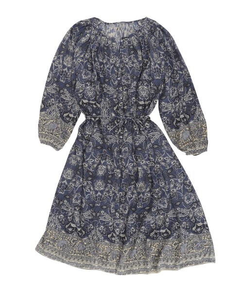 Ungrid（アングリッド）の「ダークフラワープリントワンピース（ワンピース/ドレス・レディース・ブラック/レッド/ネイビー・F）」の3枚目の写真