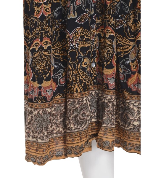 Ungrid（アングリッド）の「ダークフラワープリントワンピース（ワンピース/ドレス・レディース・ブラック/レッド/ネイビー・F）」の15枚目の写真