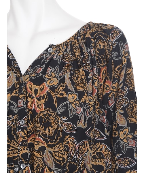 Ungrid（アングリッド）の「ダークフラワープリントワンピース（ワンピース/ドレス・レディース・ブラック/レッド/ネイビー・F）」の12枚目の写真