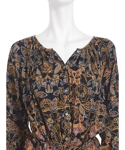 Ungrid（アングリッド）の「ダークフラワープリントワンピース（ワンピース/ドレス・レディース・ブラック/レッド/ネイビー・F）」の11枚目の写真