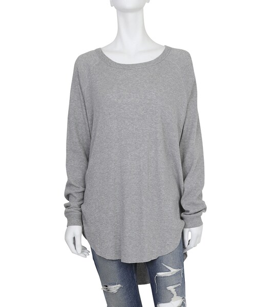 Ungrid(アングリッド)の「ワッフルワイドロングスリーブTee(トップス・レディース・オフホワイト/グレー/ブラック/ネイビー・F)」の8枚目の写真