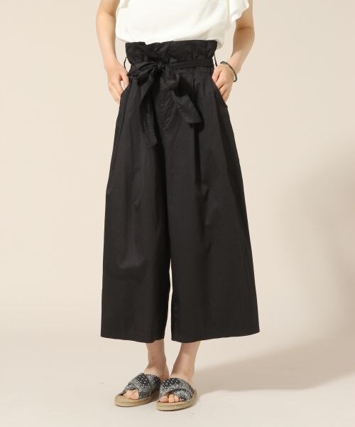 LOWRYS FARM(ローリーズファーム)の「Cウエストリボンスカンツ(パンツ・ブラック/ブラウン/デニム・F)」の1枚目の写真