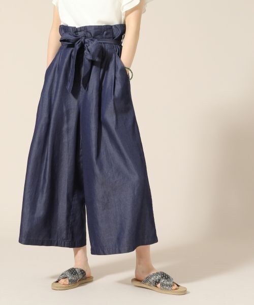 LOWRYS FARM(ローリーズファーム)の「Cウエストリボンスカンツ(パンツ・ブラック/ブラウン/デニム・F)」の3枚目の写真