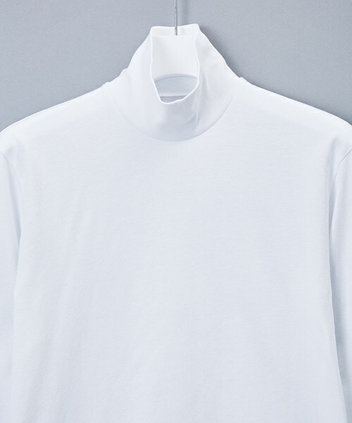 JOHN LAWRENCE SULLIVAN（ジョンローレンスサリバン）の「JOHN LAWRENCE SULLIVAN タートルネックカットソー（Tシャツ/カットソー・メンズ・ホワイト/ブラック/ローズ・MEDIUM/LARGE）」の7枚目の写真