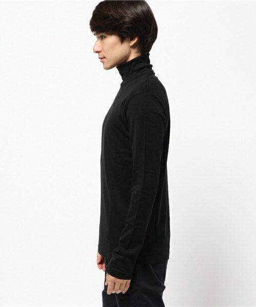 JOHN LAWRENCE SULLIVAN（ジョンローレンスサリバン）の「JOHN LAWRENCE SULLIVAN タートルネックカットソー（Tシャツ/カットソー・メンズ・ホワイト/ブラック/ローズ・MEDIUM/LARGE）」の4枚目の写真