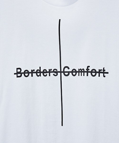 JOHN LAWRENCE SULLIVAN（ジョンローレンスサリバン）の「JOHN LAWRENCE SULLIVAN クロスプリントTシャツ（Tシャツ/カットソー・メンズ・ホワイト/ブラック/ローズ・MEDIUM/LARGE）」の8枚目の写真